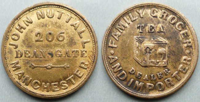 Manchester, John Nuttall tea dealers W3490